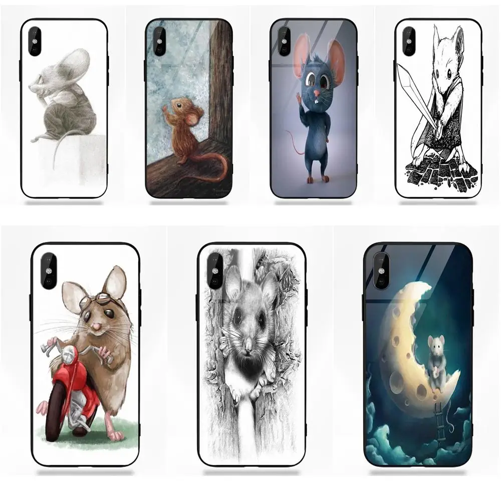 Мягкие ТПУ оправа закаленное стекло дизайн для Apple iPhone 5 5C 5S SE 6 S 7 8 плюс X XS Max XR