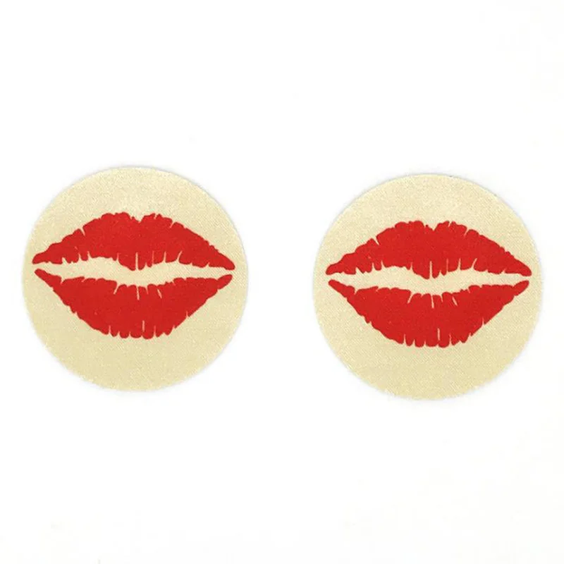 Новые пикантные для женщин круглый набивным рисунком одноразовая ткань соски