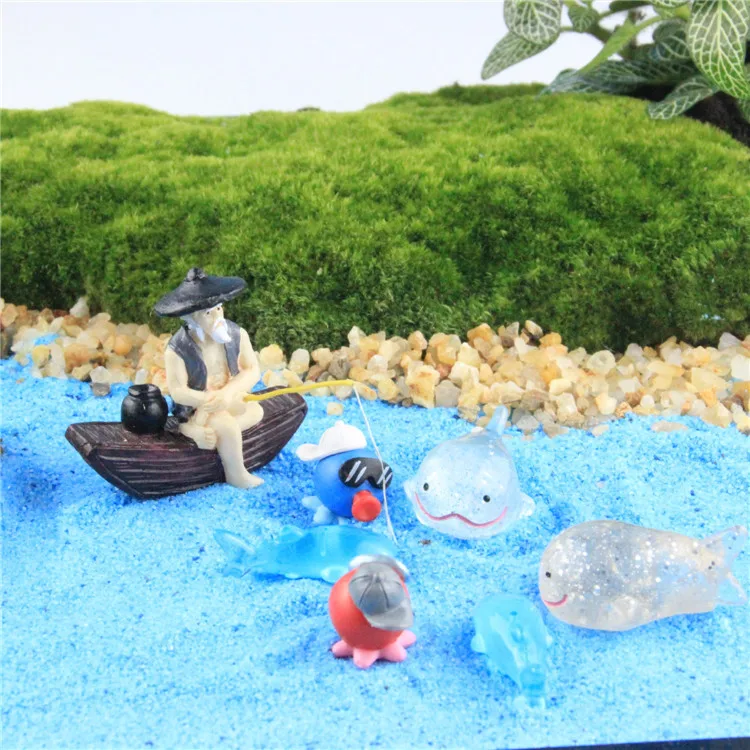 3 шт. для рыбаков морской сказочный сад модель мини-лодки украшение terraium