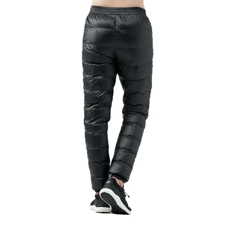 Tectop зимние сверхлегкие брюки на утином пуху для мужчин и женщин мужская верхняя
