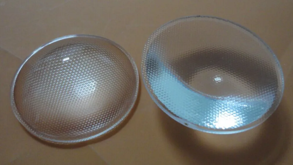 Пластиковые линзы диаметром 33 6 мм светодиодные с поверхностью из бисера плоские