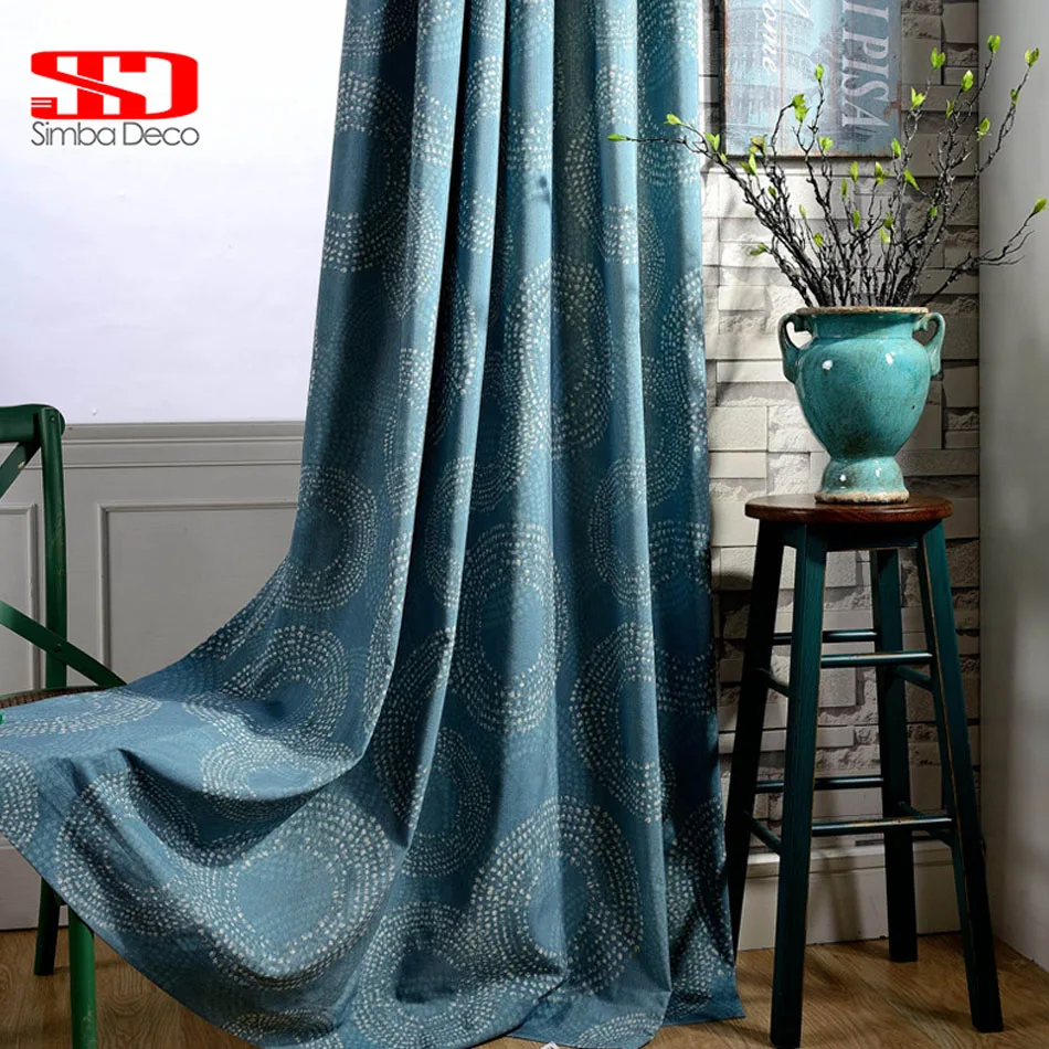 Современные затемненные шторы из ткани Curtian для гостиной хлопковые римские