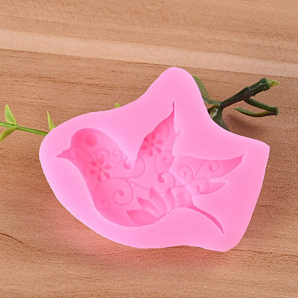 HOHOBLANC Peace Dove Ласточка силиконовая форма для шоколада инструменты украшения
