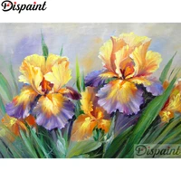 dispaint full squareround drill 5d diy diamond painting yellow flower embroidery cross stitch 3d home decor a11094