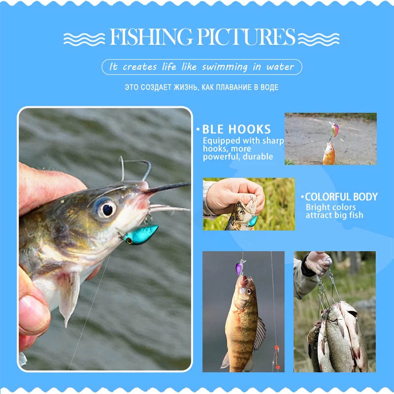 DONQL 5/8/10pcs Minnow ящик для рыболовной приманки Set Смешанные цвета твердая приманка