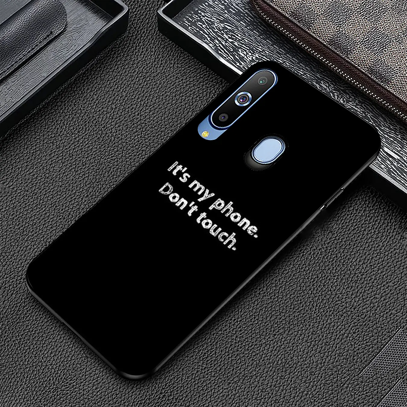 YIMAOC don't touch phone Soft Silicone Case for Samsung Galaxy A70 A60 A50 A40 A30 A20 A10 A10S A20S A30S A40S A50S Phone Cover |