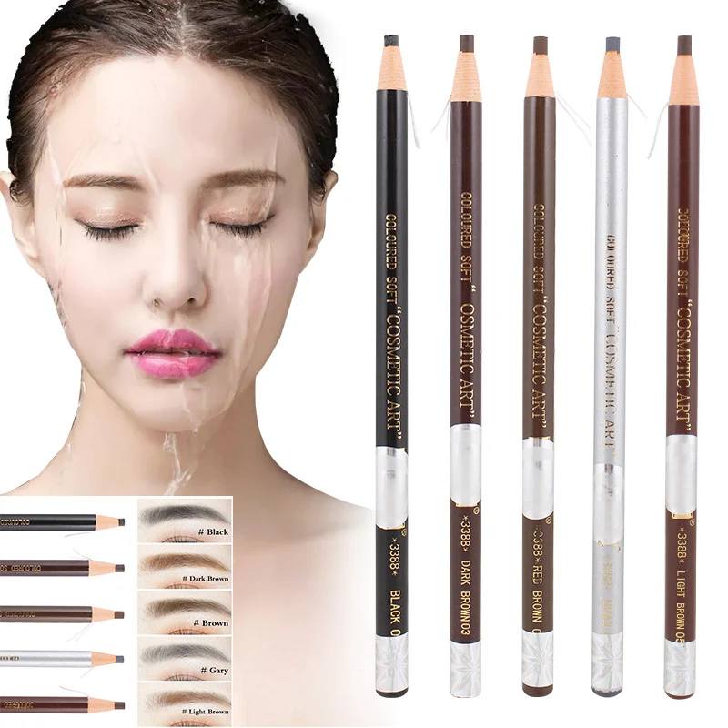 1 шт. verschillenda Kleuren wenkbraun wpotlood weterдиte Eye Nrow Pen Donker/Licht Koffie Zwart Grey Sombrancelha усиливающий