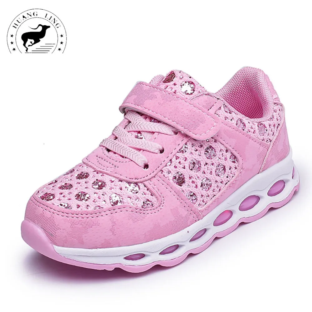HungLing Girl Casual Sneaker Shoes Kids Sport Breathable Flats Runing Sneakers for Running | Детская одежда и обувь