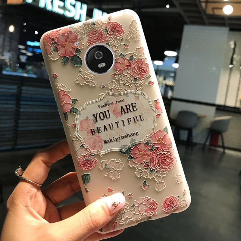 YueTuo матовая coque, крышка, чехол для motorola moto g5 g 5 moto g5 силиконовый Роскошные 3d прозрачный ТПУ телефон origine сзади