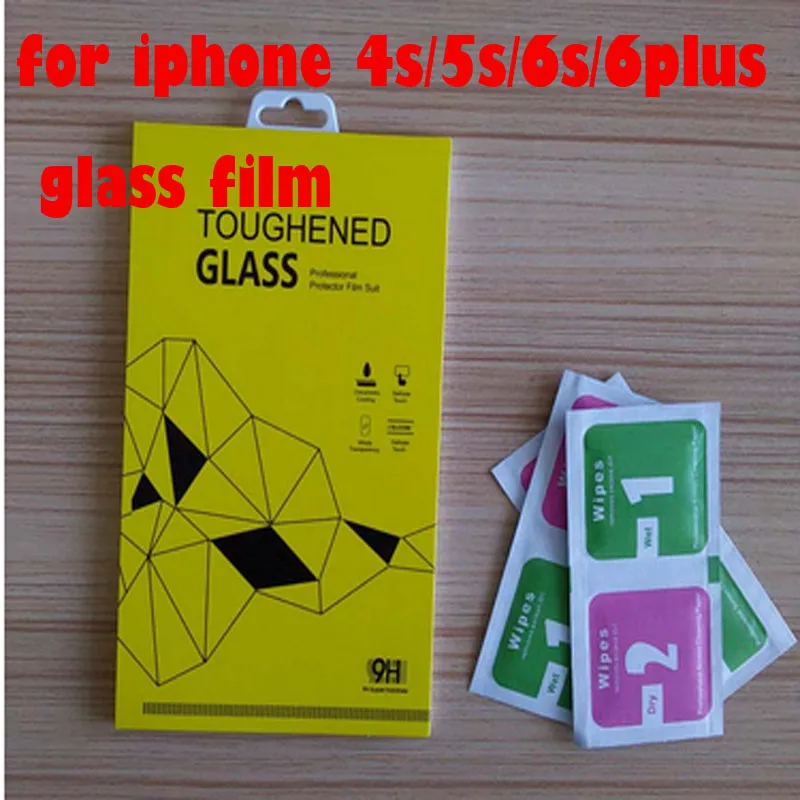 Розничная упаковка 0 26 мм для iPhone 4s/5s/6s/6plus Высококачественная защитная пленка из