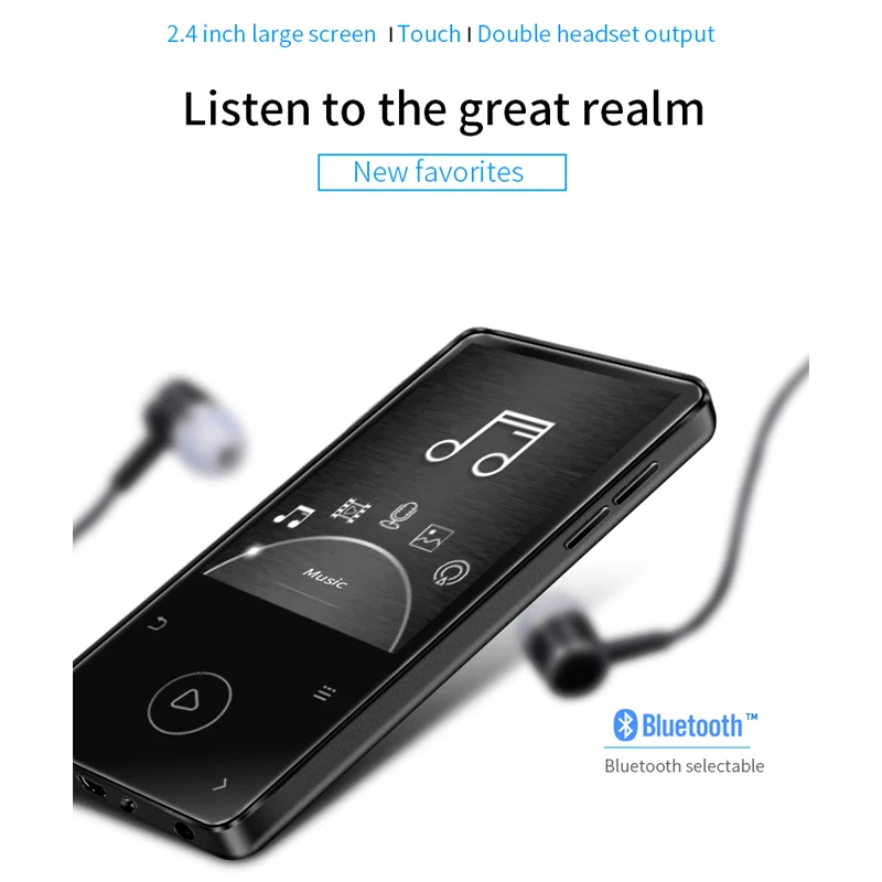 MP3 плеер bluetooth без потерь hifi Сенсорный экран Алюминий сплав mp 3 MP 8 г mp3 FM IQQ X11 flash fm tf
