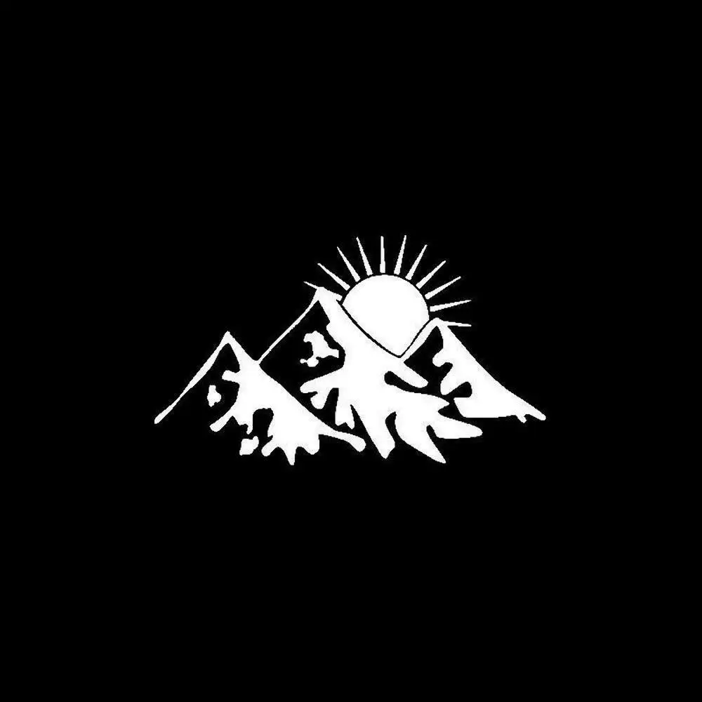 Солнце за горами походный автомобиль стикер художественная виниловая наклейка