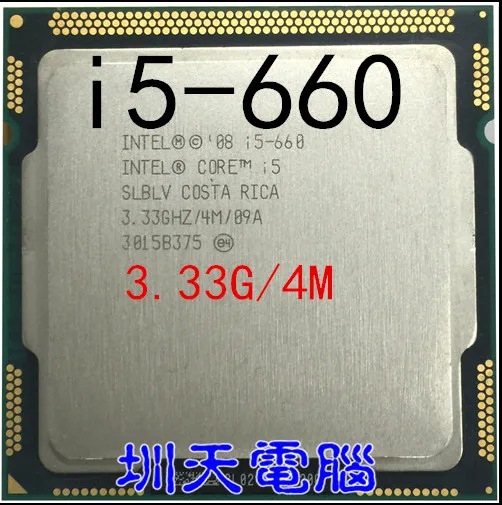 Процессор Intel Core I5 660 Кэш-память 4 МБ процессор LGA1156 3 33 ГГц в наличии | Компьютеры и