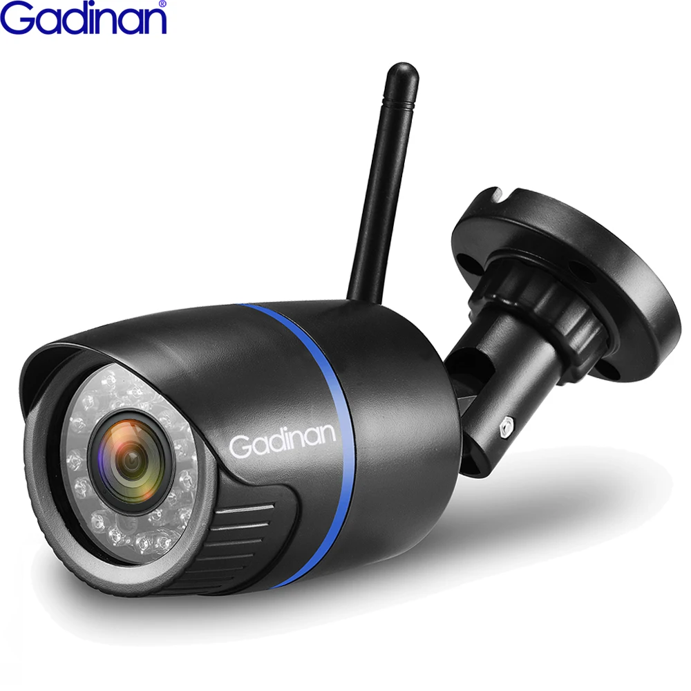 GADINAN 1080P 2MP iCSee H.265X Waterproof WiFi Wireless Outdoor IP Security Surveillance Bullet Camera with IR Night Vision