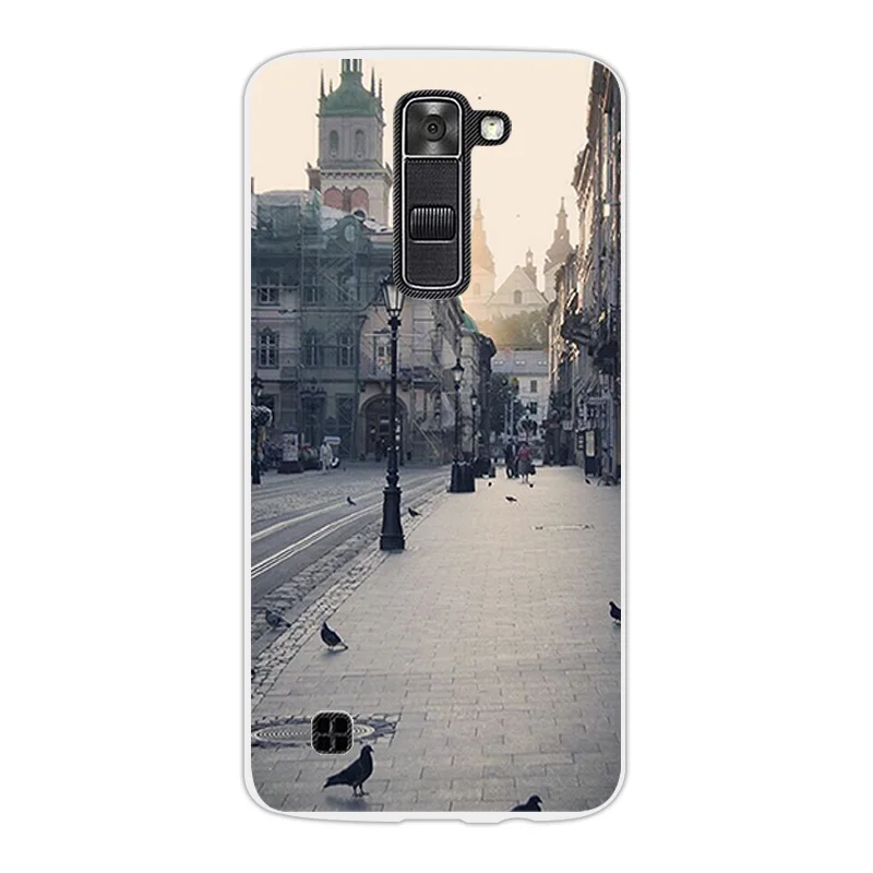 Для LG K7 K330/Tribute 5 LS675/X210 X210DS модная задняя крышка Fundas для TPU Ультратонкий Мягкий