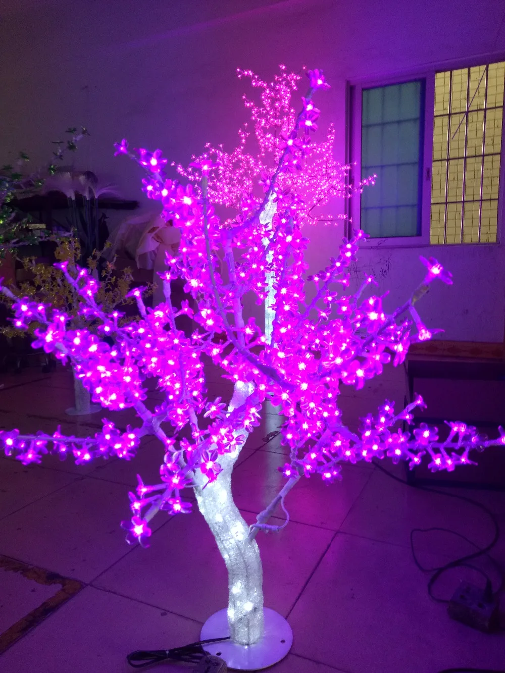 Наружная Водонепроницаемая искусственная 1 м Светодиодная лампа вишневого цвета