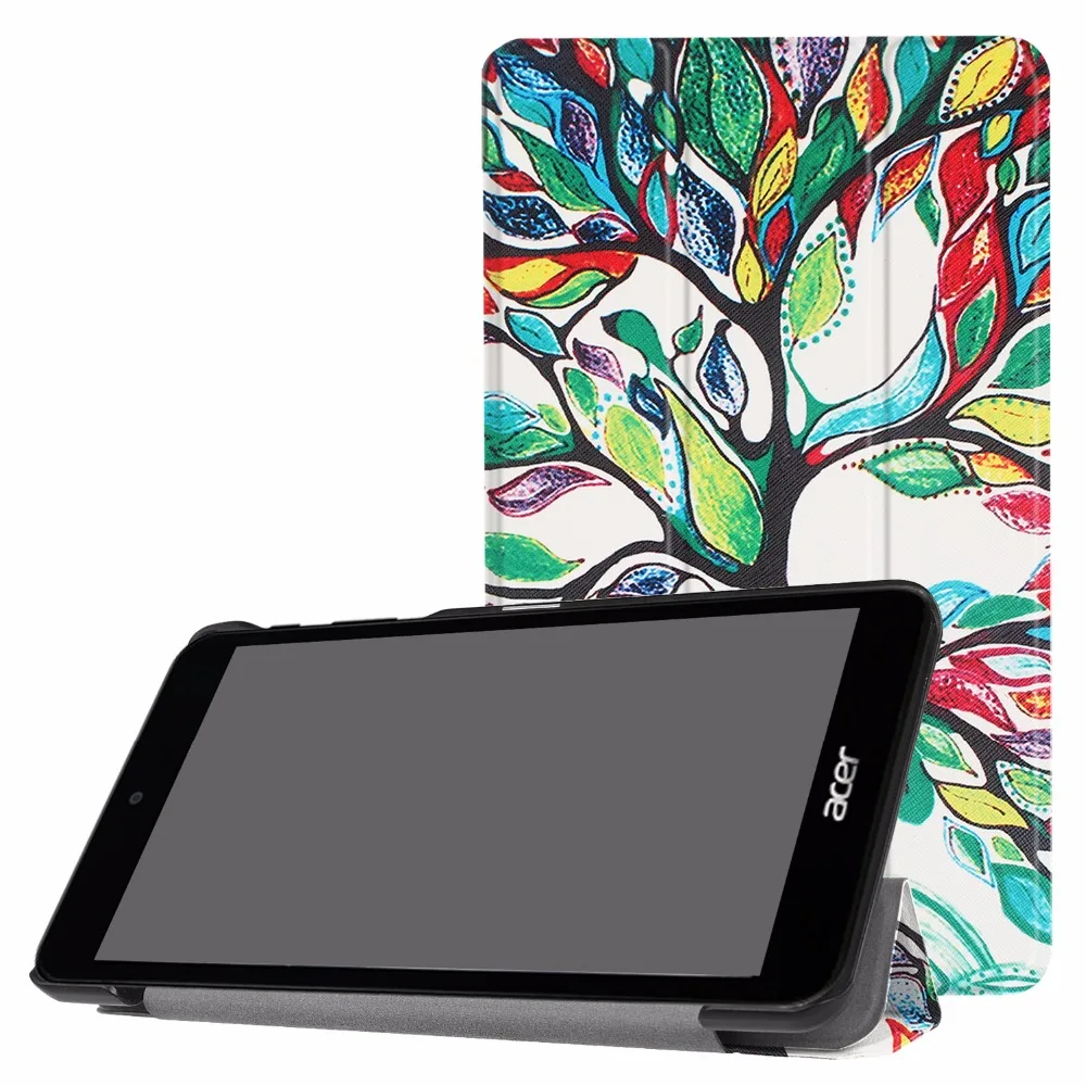 Новинка Folio подставка с флип чехолом PU Кожаный противоударный чехол для acer Iconia One 7