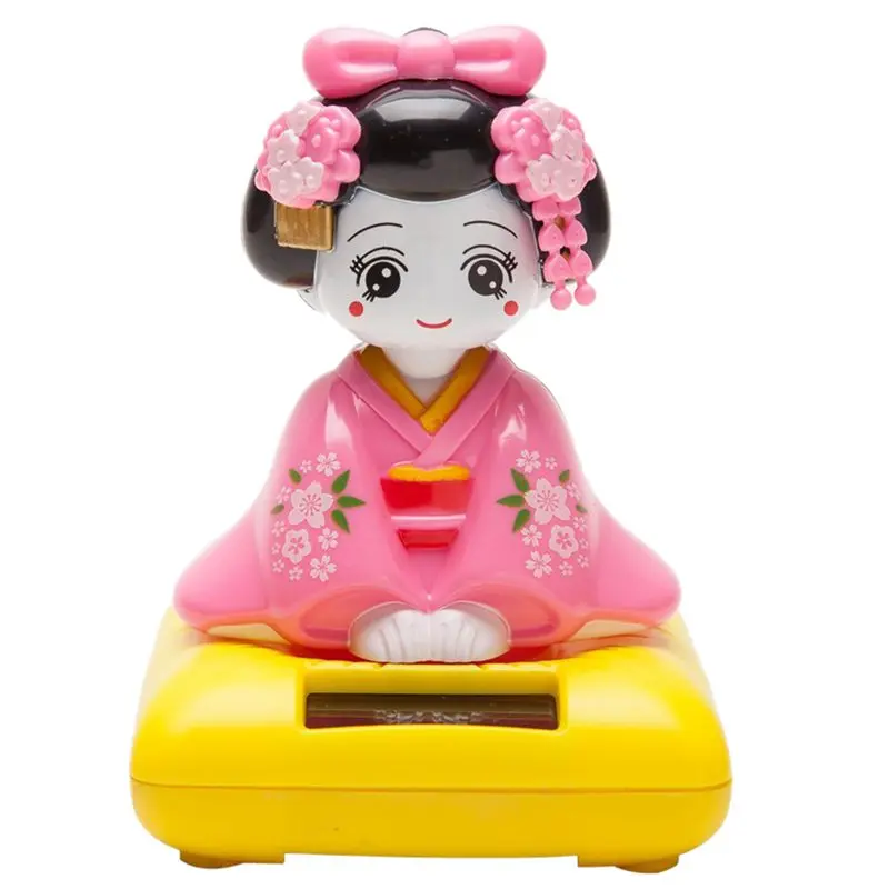 Игрушечная фигурка на солнечной батарее японское кимоно Maiko Geisha | Автомобили и