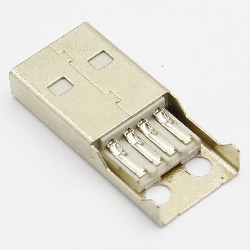IMC Горячая новинка 10 шт. тип A Мужской USB 4-контактный разъем с черной пластиковой