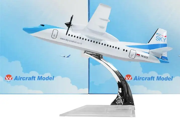 Сплав металла воздуха Garuda Индонезия SKY авиация FOKKER 50 Airlines модель самолета FOK F Airways