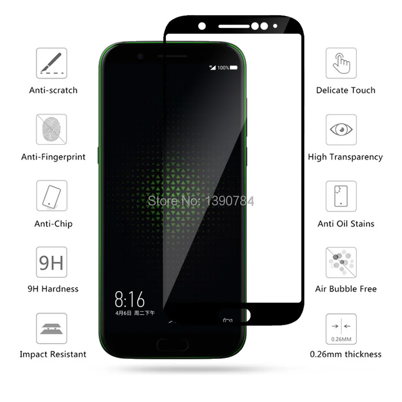 10 шт 2.5D полное покрытие протектор экрана из закаленного стекла для Xiaomi Black Shark 5 99