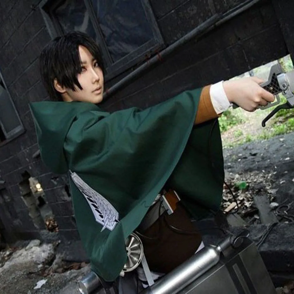 Аниме атака на Титанов костюм зеленый плащ Shingeki No Kyojin Косплей Хэллоуин Толстовка