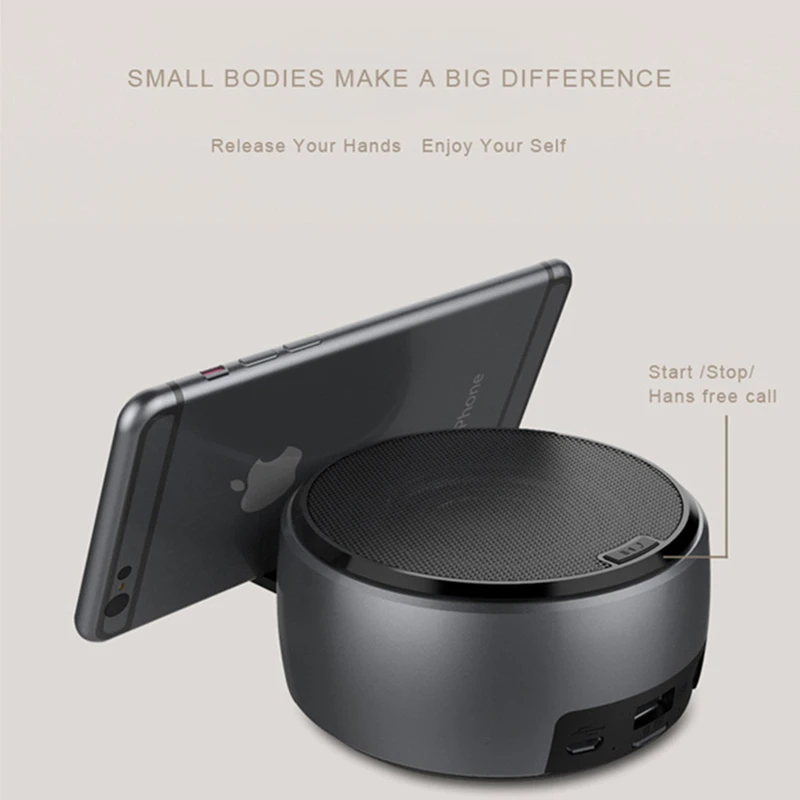 BB Динамик Bluetooth V4.2 Wireles Портативный мини открытый стерео громкий FM радио