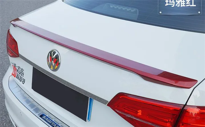 Для VW спойлер Jetta Высокое качество ABS Материал заднее крыло грунтовка цвет задний спойлер для Volkswagen спойлер Jetta