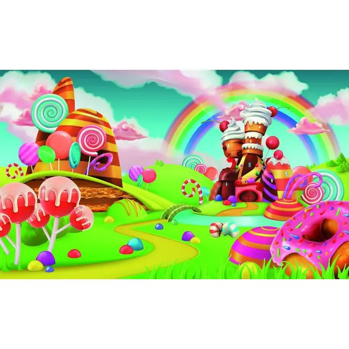 

Конфеты парк Candyland фото студия фон виниловый тканевый фон для фотостудии Высокое качество компьютер печати вечерние фон для фотосъемки