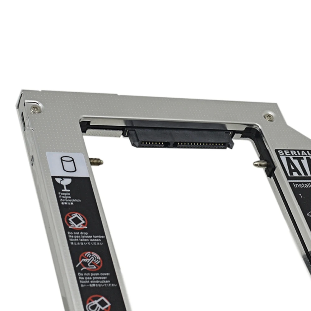 Для Macbook Pro 1" 15" 1" Оптический отсек алюминиевый 2-ой HDD Caddy 9,5 мм SATA 3,0 HDD Box+ внешний USB Корпус чехол Superdrive