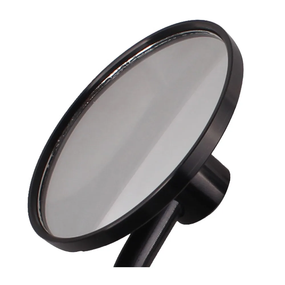 Replacement Motorcycle Aluminum Rear View 3&quot Handle Bar End 7/8&quot Mirrors Round Black Billet handle Mirror Rearview | Автомобили и