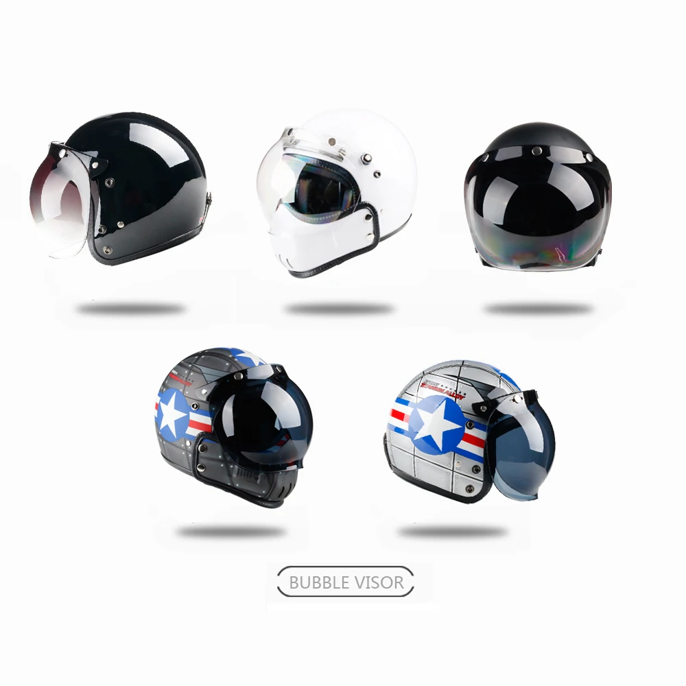 Винтажный moto cross moto rcycle шлем Ретро Кафе Racer Vespa открытое лицо каск полное лицо casco moto модульный Мото шлем в горошек