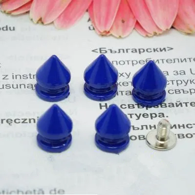 8*13 мм Металлические конфеты цвета отвертки DIY ремесло панковские Заклепки Пули
