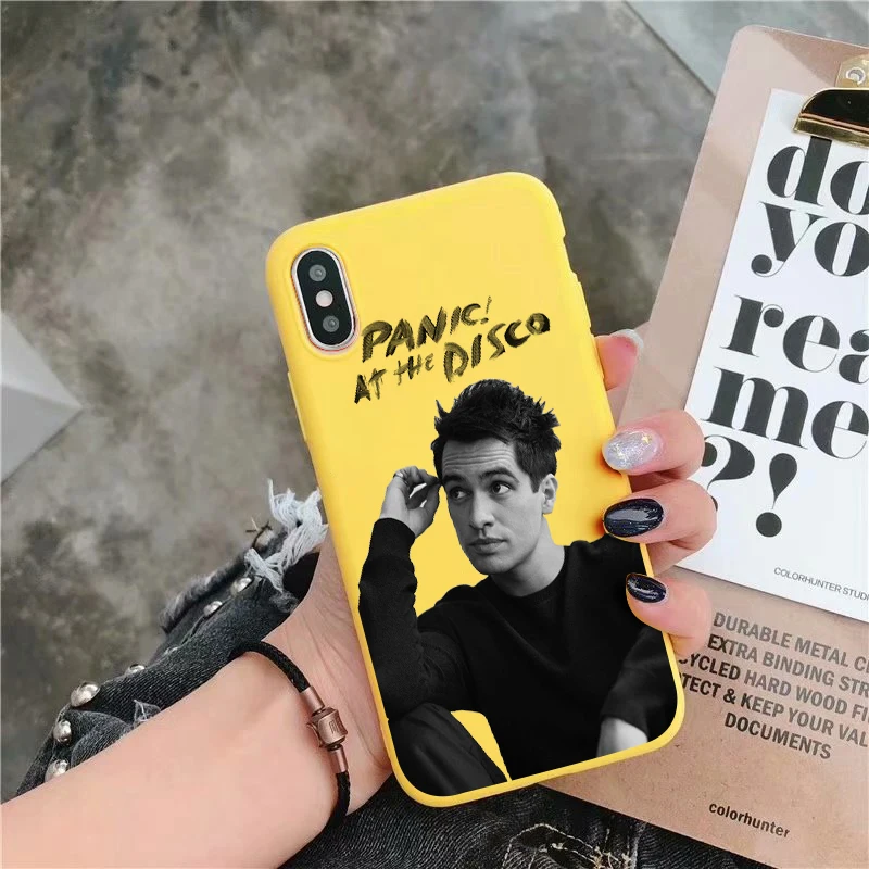 Y-5653 Panic at диско Мягкий силиконовый чехол конфетного цвета чехол для iPhone X XR XS MAX 6 7 8 plus 6s для Apple лучший дизайн корпуса - Цвет: Y-5653