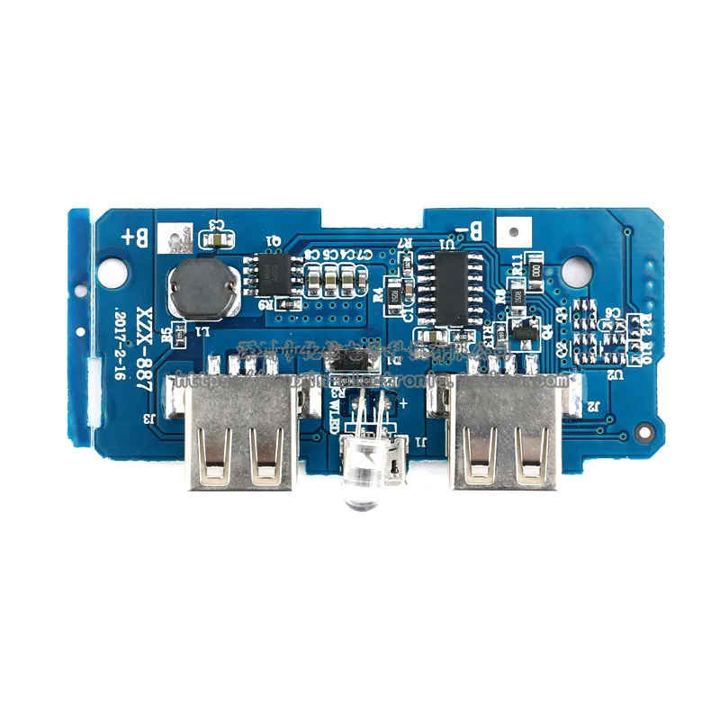 1 шт. двойной Micro USB 3 7 В до 5 2A мобильный Банк питания DIY 18650 литиевая батарея