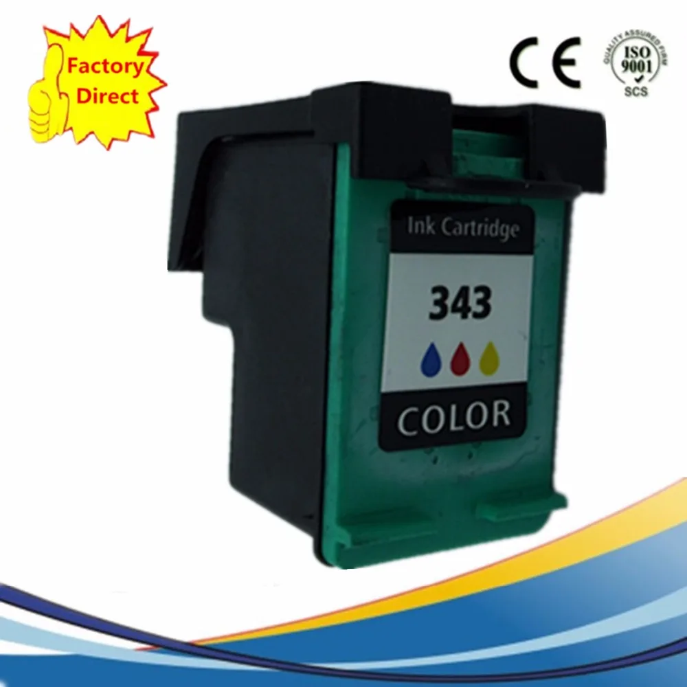 Чернильные картриджи восстановленные для HP343 XL OfficeJet 6215 6310 6310xi 6313 6315 6318 7130xi 7210 7213