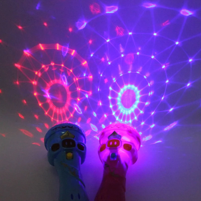 

Children Kids Microphone Shape Toy Starry Flashlight Toys Flashing Stick BM88