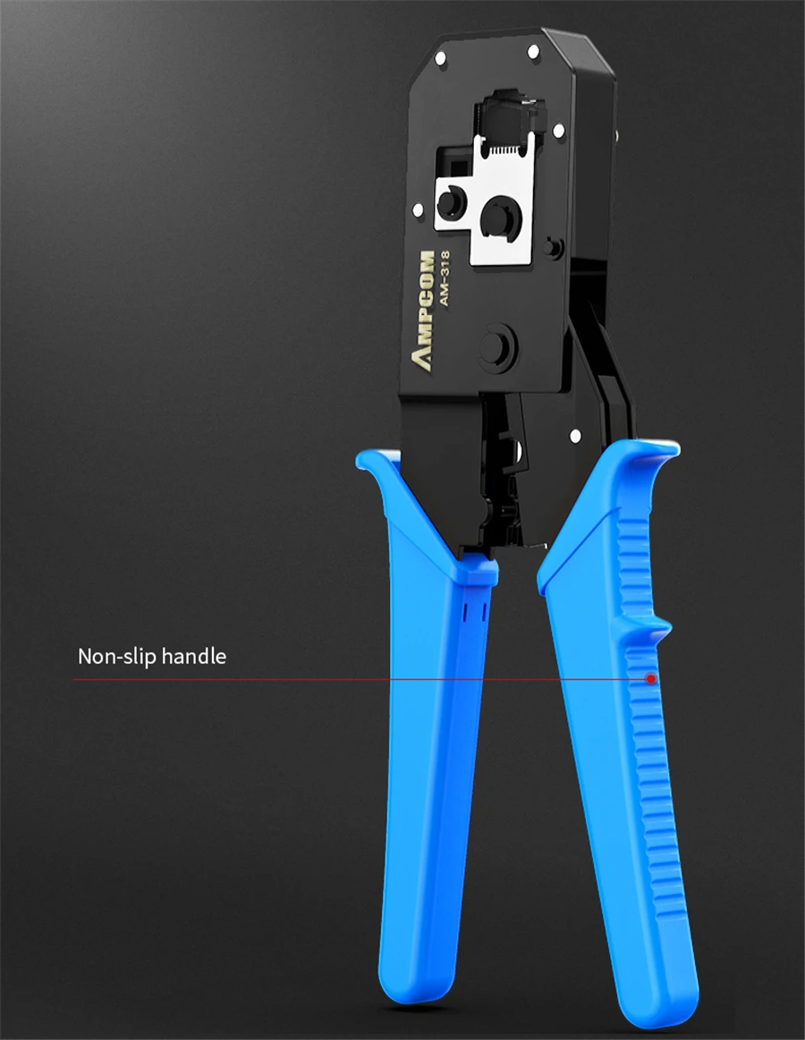AMPCOM Pratical Series синий RJ11 RJ45 обжимной инструмент обжимные плоскогубцы сетевой кабель щипцы для 6P 8P RJ-11/RJ-12 RJ-45