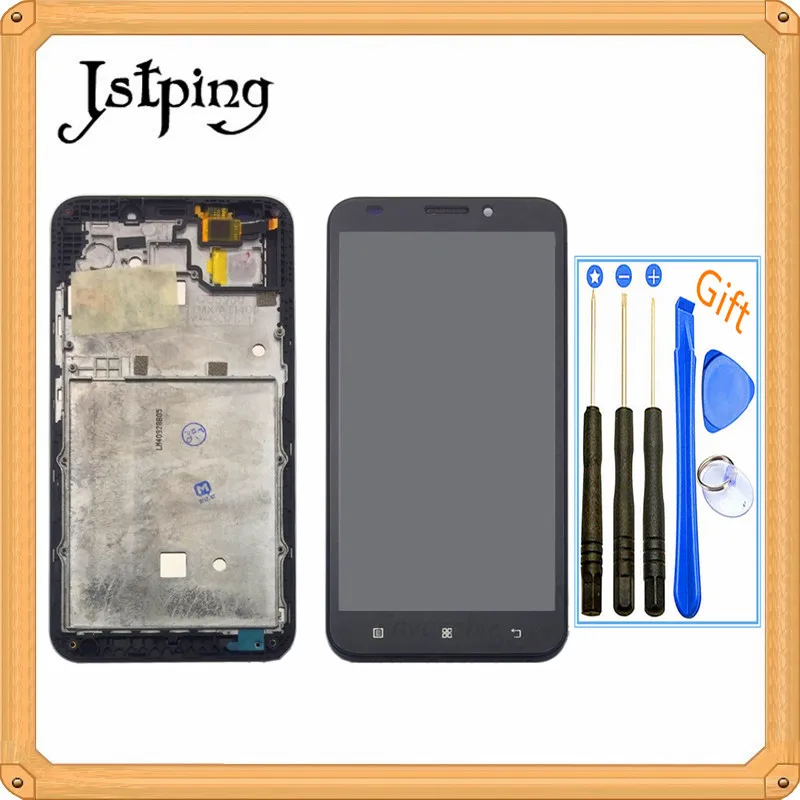 Jstping 5 5-дюймовый полноэкранный ЖК-дисплей для Lenovo A916 панель в сборе рамка с