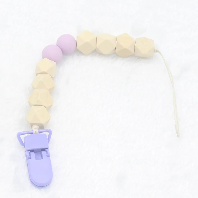 Деревянная пустышка с зажимом деревянная бусина держатель для соски пустышки