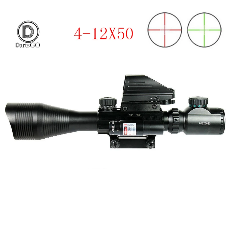 DDartsGO 4 12X50EG тактический охотничий прицел с подсветкой дальномер винтовка