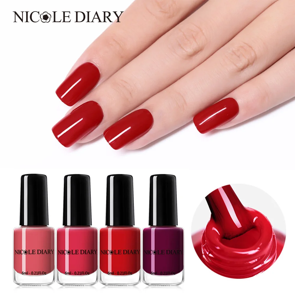 Лак для ногтей NICOLE DIARY отшелушивающий художественное украшение водостойкий ярко