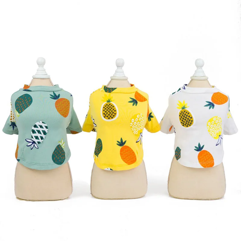 

Dog Clothes for Small Dogs Summer Sweater for Chihuahua French Bulldog Tshirt Puppy Clothing Fruit Print Pet Clothes for Yorkie