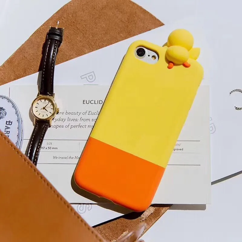 3D корейский Медведь Кролик Кукла силиконовый чехол для телефона для iPhone11Pro XR 8PLUS 6s 7plus XSMAX Антидетонационная мягкая задняя крышка защитная оболочка