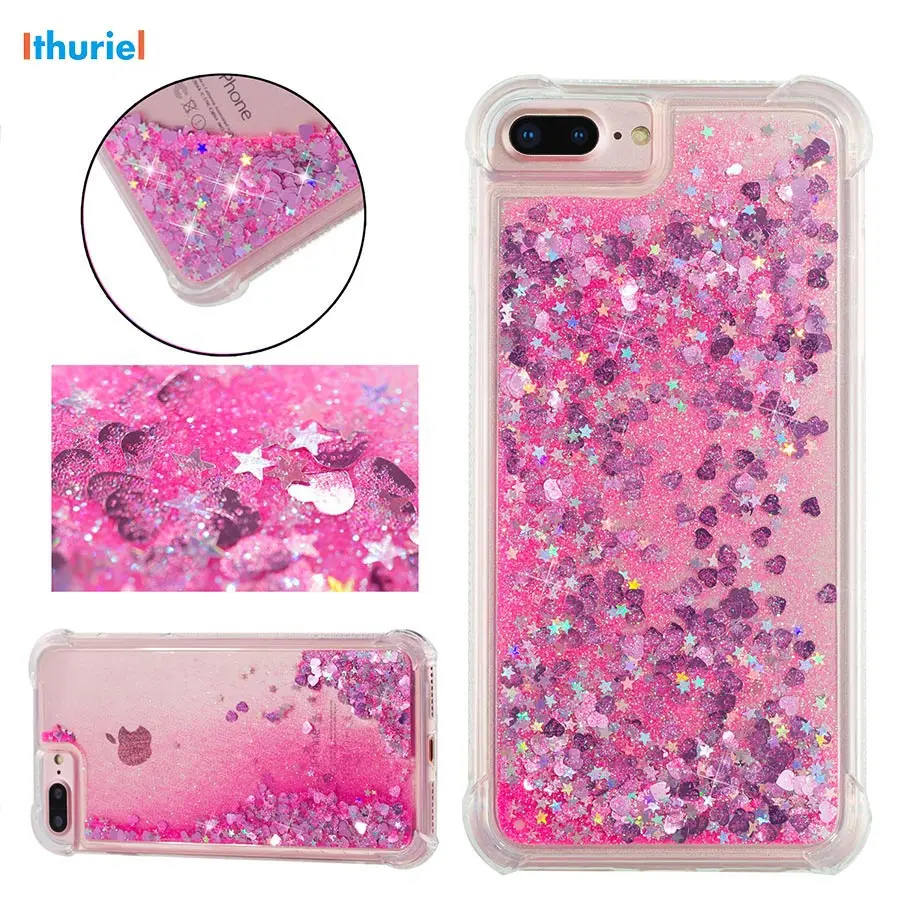 

Ithuriel For iPhone 5 5s SE X 8 7 6 6S Plus Case Quicksand Flashing Flowing TPU Phone Back Cover Cases For iPhone X 8 7 6 Plus 5