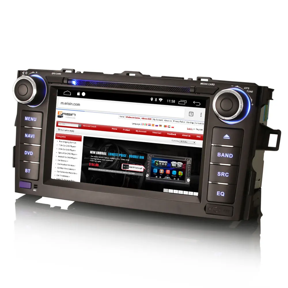 Erisin ES2917A 7 "автомобильный мультимедийный плеер авто радио Android 9 0 DAB + DVR OBD GPS для