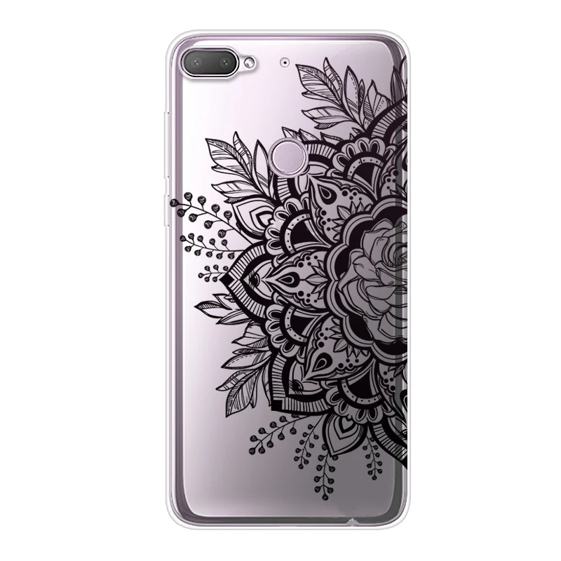 Fashion Phone Case For HTC Desire 12 12Plus Transparent Printing Drawing Silicone Cover |
