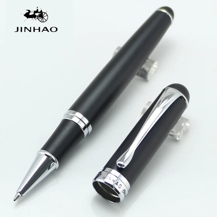 JINHAO 750 Делюкс шариковая ручка черные и серебряные Канцтовары Школьные офисные