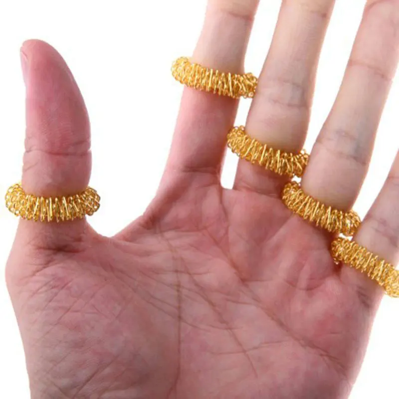 10 шт. акупрессурное кольцо для массажа увеличения кровообращения|health tools|finger massage