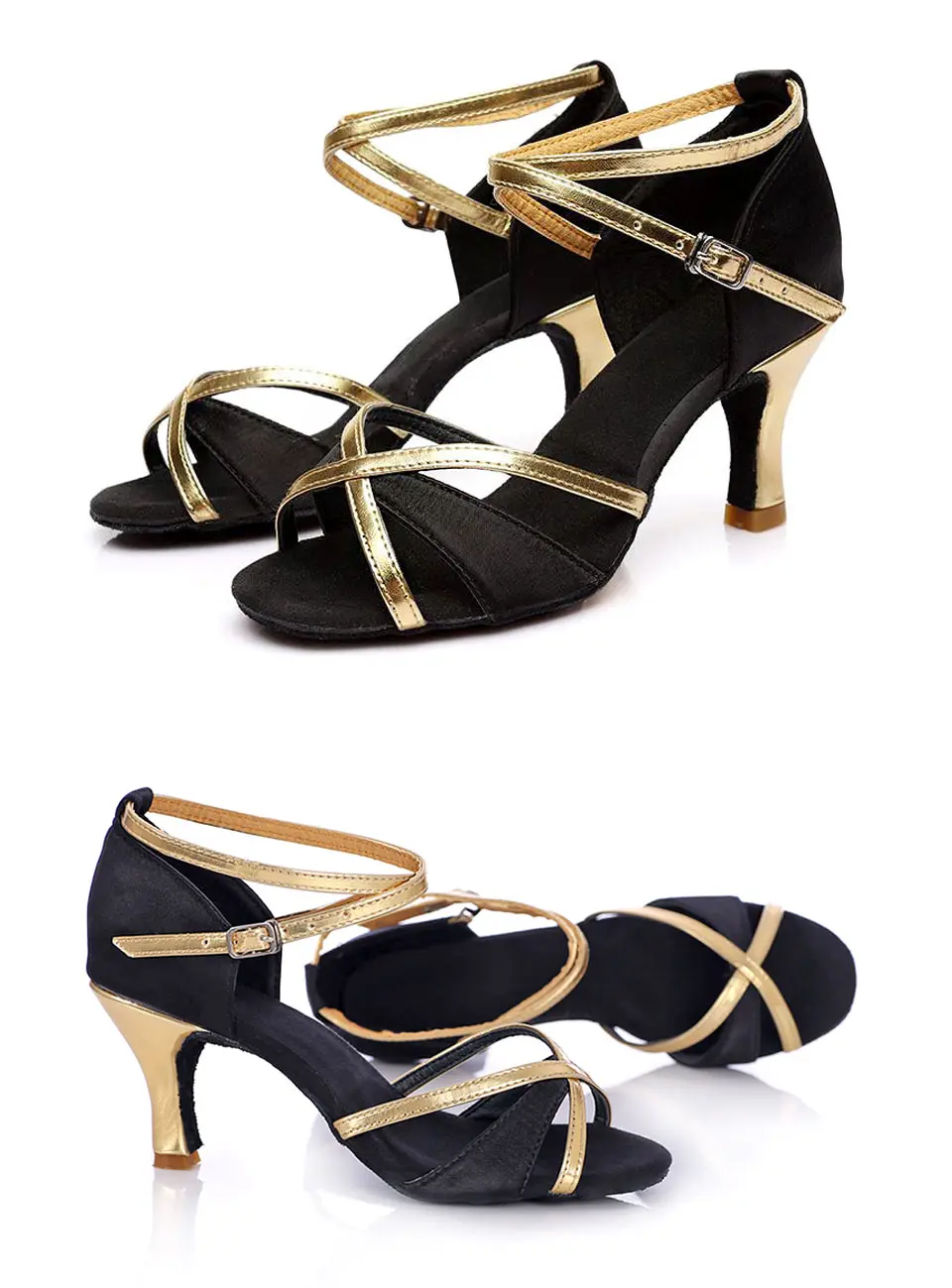 Для женщин Латинской сальсы; Обувь для танцев 4 цвета Атлас мягкая подошва женщина/женские бальные танго вечерние танцевальные туфли на высоком каблуке, 5/7 см; ; Прямая поставка;